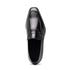 Zelli Meo Hand-Burnished Calfskin Loafers with Embossed Vamp in Black