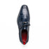 Marco Di Milano Merida Navy Lizard & Caiman Crocodile Oxfords Shoes