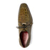 Marco Di Milano Merida Olive Green Lizard & Caiman Crocodile Oxfords Shoes