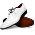 Marco Di Milano Merida White Lizard & Caiman Crocodile Oxfords Shoes