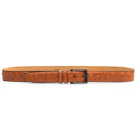 Mezlan Ostrich Skin Belt Brandy (AO8146)