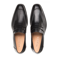 Mezlan Calfskin Penny Loafers Black (E20243)