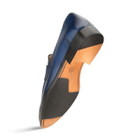 Mezlan Calfskin Penny Loafers Navy (E20243)