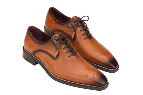 Mezlan Gavino Cognac Calfskin Leather Mens Oxford