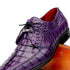 Marco Di Milano Cancun Purple Caiman Crocodile Derby