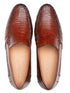Mezlan Men's Cognac Lizard Skin and Napa Moccasin Loafer