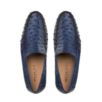 Mezlan Ostrich Dress Moccasin Jeans (RX612)