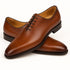 Mens Mezlan Pamplona Calfskin Plain Toe Dress Shoe in Cognac