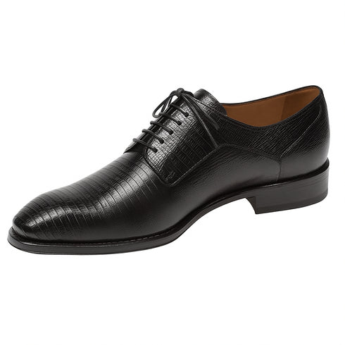 Mens Mezlan Pegaso Lizard Dress Shoe in Black