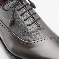 Mezlan Postdam Deerskin Calfskin Shoes Grey (16409)