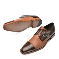 Mezlan Lizard Cap Toe Derby