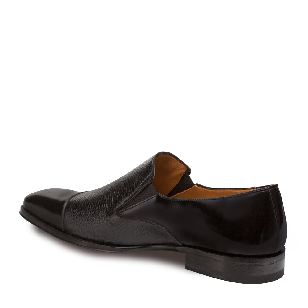 Milani Calfskin/deerskin Black By Mezlan Made In Spain Brand