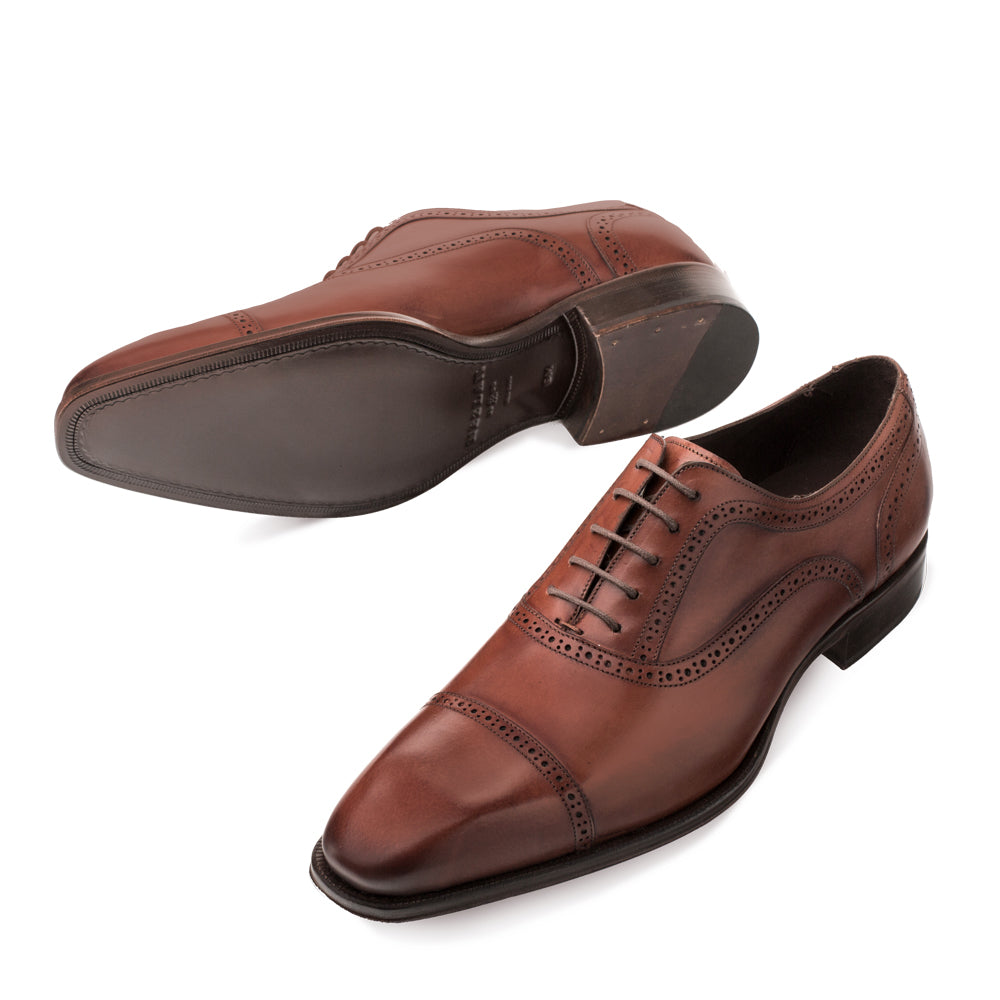 Mens Mezlan Remy Classic Calfskin Cap Toe Dress Shoe in 