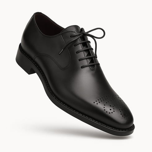 Gavino Black Calfskin Leather Mens Oxford By Mezlan Made In Spain Brand