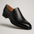 Patina Calfskin Artisan Black Double Gore Slip-on Shoes By Mezlan Made In Spain Brand