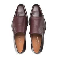 Mezlan Milani Deerskin Cap Toe Loafers Burgundy (18984)
