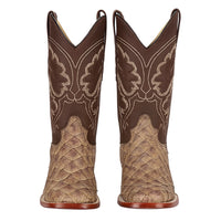 Mink Matte Pirarucu Cowboy Boots