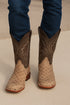 Mink Matte Pirarucu Cowboy Boots