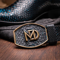 Marco Di Milano Missouri Black & Blue Leather Dress Shoe