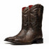 Marco Di Milano Missouri Brown Python Square Toe Cowboy Boots