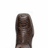 Marco Di Milano Missouri Brown Python Square Toe Cowboy Boots