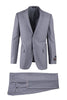 Tiglio Italian Suit - Real Wool Fabric Super 150's Novello Light Gray, Modern Fit Suit in Color Light Gray