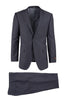 Tiglio Italian Suit - Real Wool Fabric Super 150's Novello Charcoal Gray, Modern Fit Suit in Color Charcoal Gray