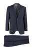 Tiglio Italian Suit - Real Wool Fabric Super 150's Novello Navy, Modern Fit Suit in Color Navy
