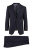 Tiglio Italian Suit - Real Wool Fabric Super 150's Novello Black, Modern Fit Suit in Color Black