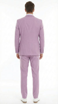 Men’s Dusty Rose 3 Piece Suit – Modern Pink Formal Suit Set for Wedding, Prom and Special Events Pinkish Color