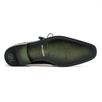 Marco Di Milano Moncalieri Green Genuine Alligator and Cobra Skin Dress Shoe