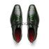 Marco Di Milano Moncalieri Green Genuine Alligator and Cobra Skin Dress Shoe