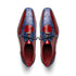 Marco Di Milano Moncalieri Navy/Red Genuine Alligator and Cobra Skin Dress Shoe