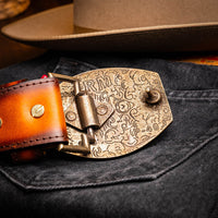 Marco Di Milano Montana Belt – Aged Maple Leather Shoe