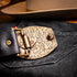 Marco Di Milano Montana Belt Black Leather Loafer