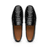 Zelli Monza Ostrich Quill Driving Loafers in Black