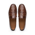 Zelli Monza Genuine Ostrich Quill Driving Loafers in Brown