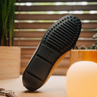 Zelli Monza Suede and Genuine Crocodile Driving Loafers in Sand