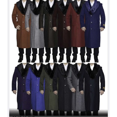 Mens Overcoat- Multi color full length Alberto Nardoni