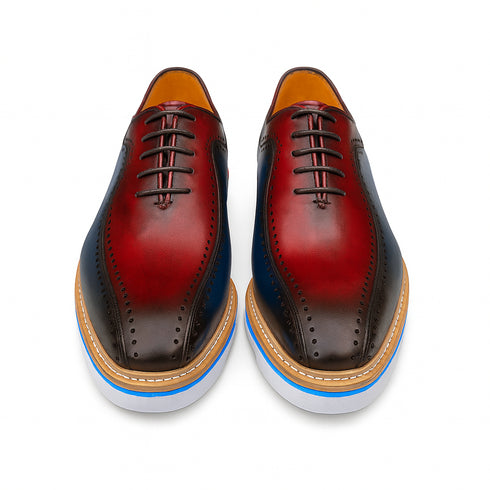 Stylish Two-Tone Brogue Oxford