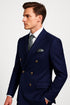 Navy Double Breasted Blazer Mens Double Breasted Blazer - 100 % Wool Navy Double Breasted Sport Coat