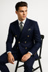 Navy Double Breasted Blazer Mens Double Breasted Blazer - 100 % Wool Navy Double Breasted Sport Coat