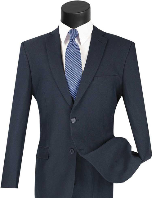 Navy Slim Fit Suit 2 Piece