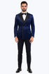 Navy Velvet Double Breasted Tuxedo Jacket – Wedding & Prom