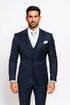 Navy Single Breast Lapel by Rossiman