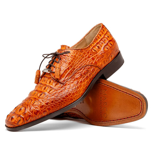 Marco Di Milano Nilo Brandy Nile Crocodile Derby Shoe