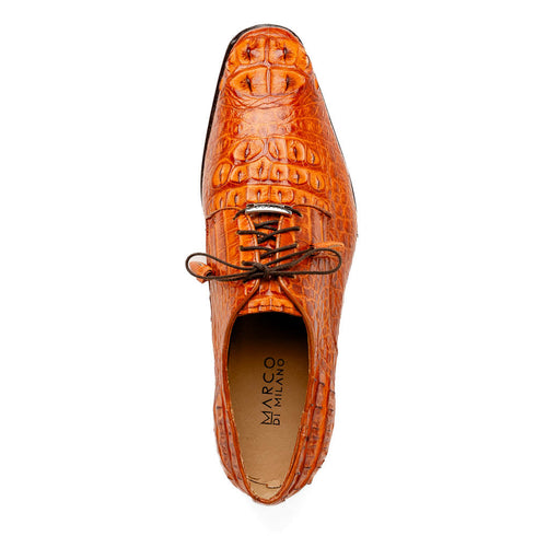 Marco Di Milano Nilo Brandy Nile Crocodile Derby Shoe
