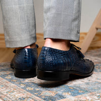 Marco_Di_Milano Nilo Navy Leather Luxury Shoe