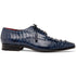 Marco Di Milano Nilo Nile Crocodile Derby Navy Shoe