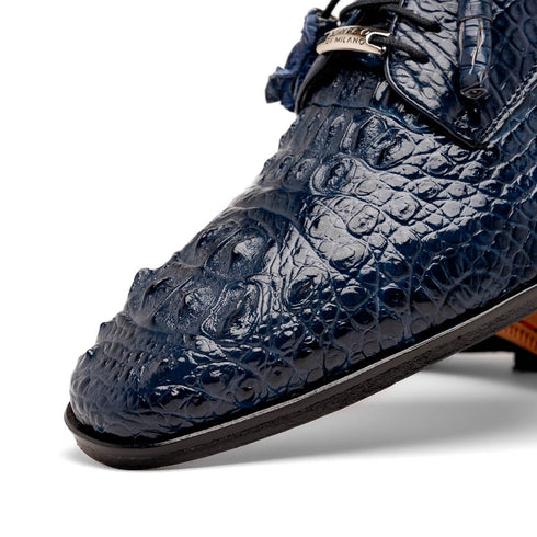 Marco Di Milano Nilo Navy Nile Crocodile Derby Shoe